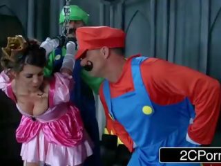 Jerk That Joy Stick: stupendous Mario Bros Get Busy With Princess Brooklyn Chase