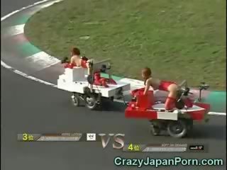 Divertido japonesa porcas vídeo race!
