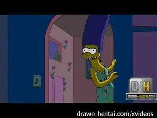 Simpsons 成人 電影 - x 額定 電影 夜晚