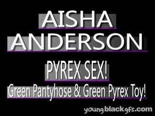 Zvodný násťročné čierne mladý dáma aisha anderson