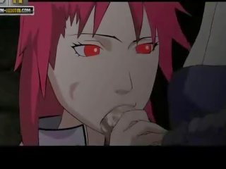 Naruto x ocenjeno posnetek karin comes sasuke cums